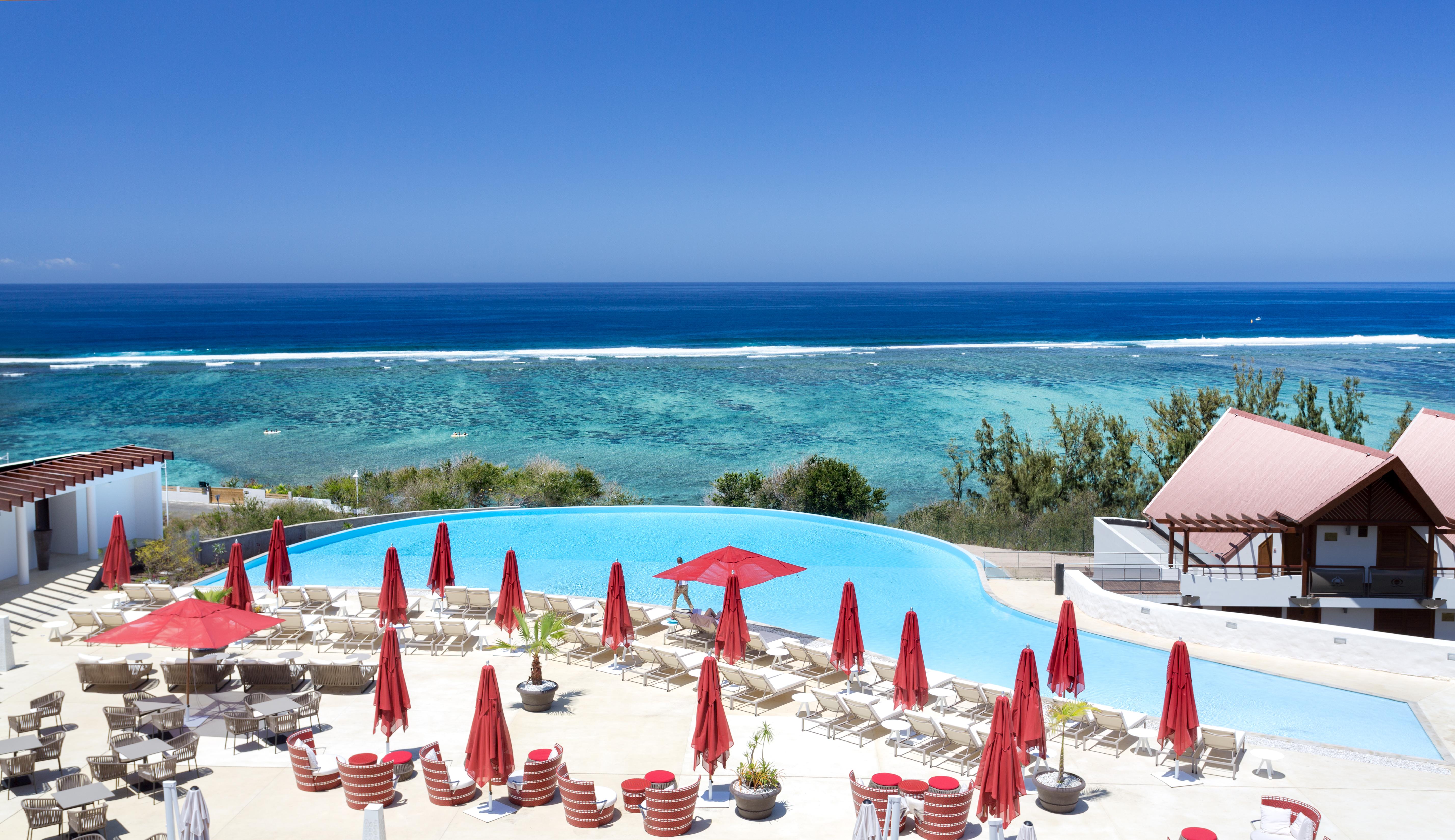 Akoya Hotel & Spa La Saline Le Bains Exteriör bild The beach at the resort