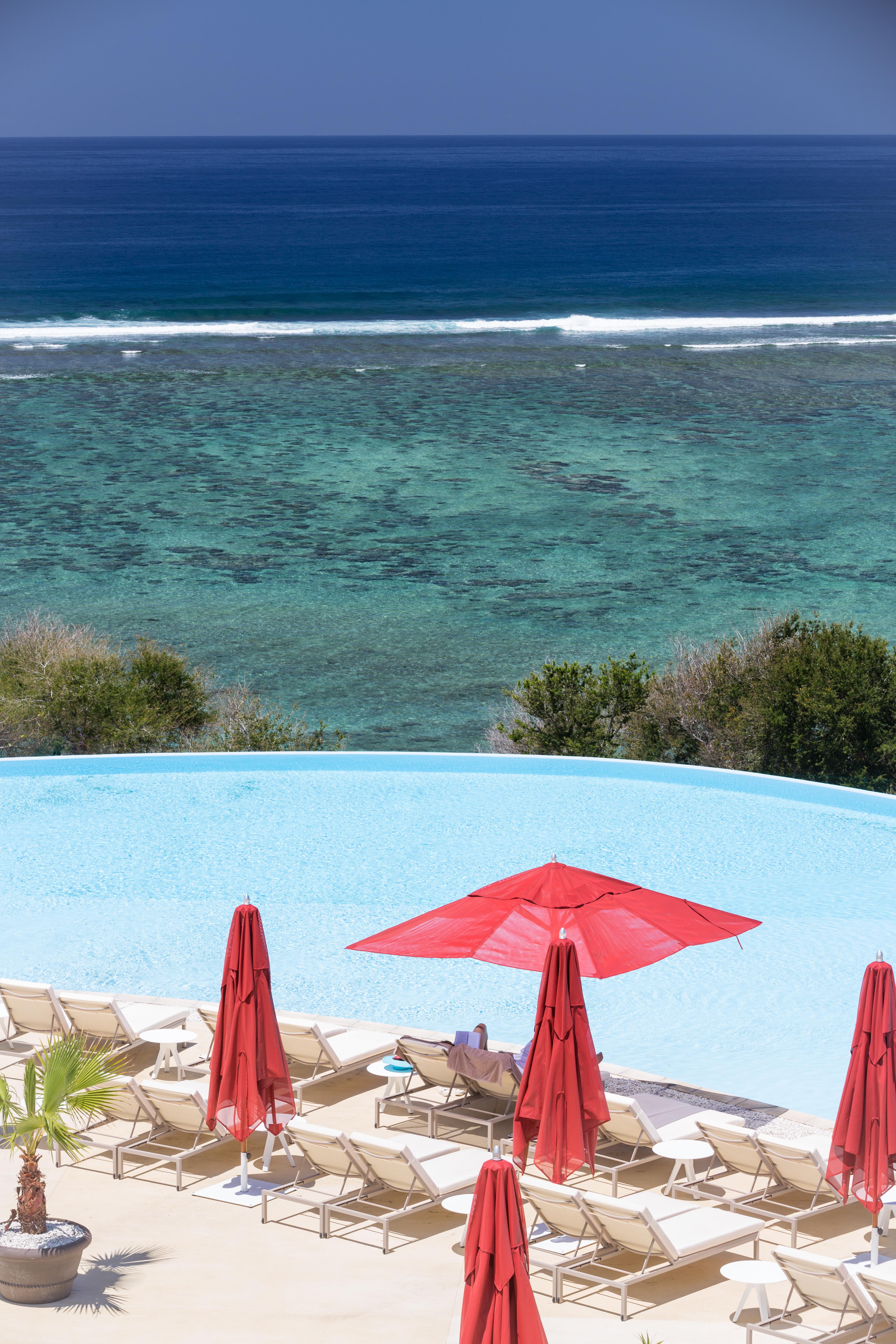 Akoya Hotel & Spa La Saline Le Bains Exteriör bild Infinity pool